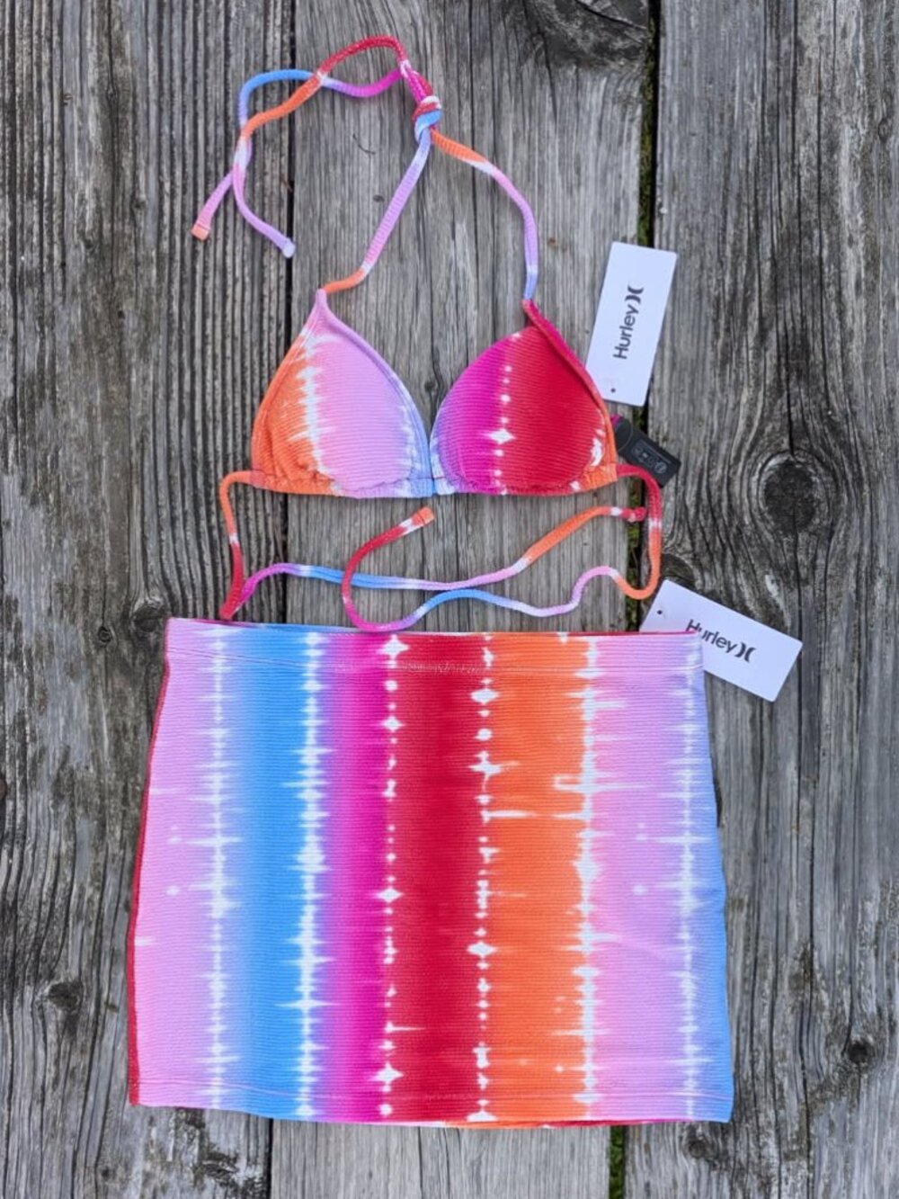 Hurley Bikini Top and Mini Skirt Set NWT